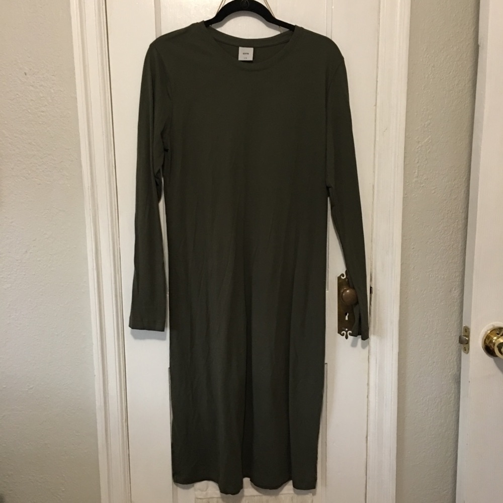 Kotn long sleeve midi dress